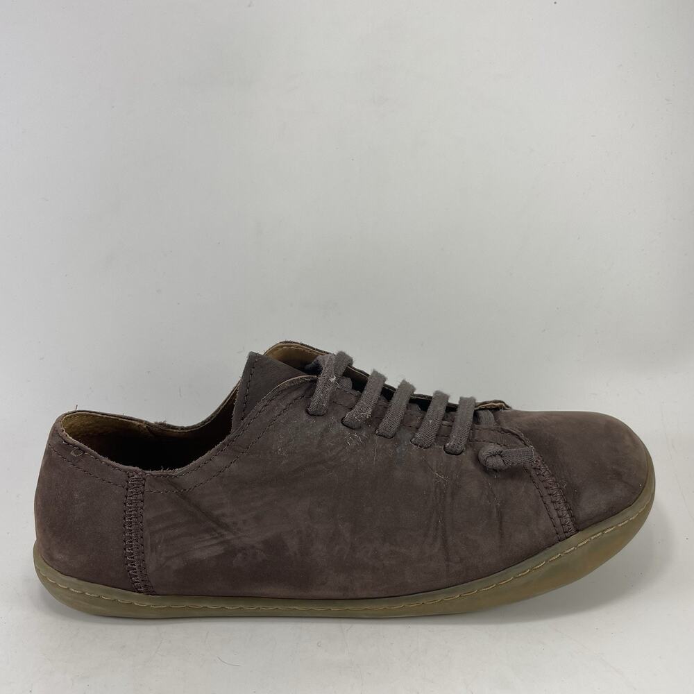 Camper Peu Cami Nubuck Leather Barefoot Sneakers Dark Brown Mens Size 8, EU 41